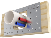 Load image into Gallery viewer, Skyline Building Solutions 2x10 HR Floor Joist Hole Repair Kit