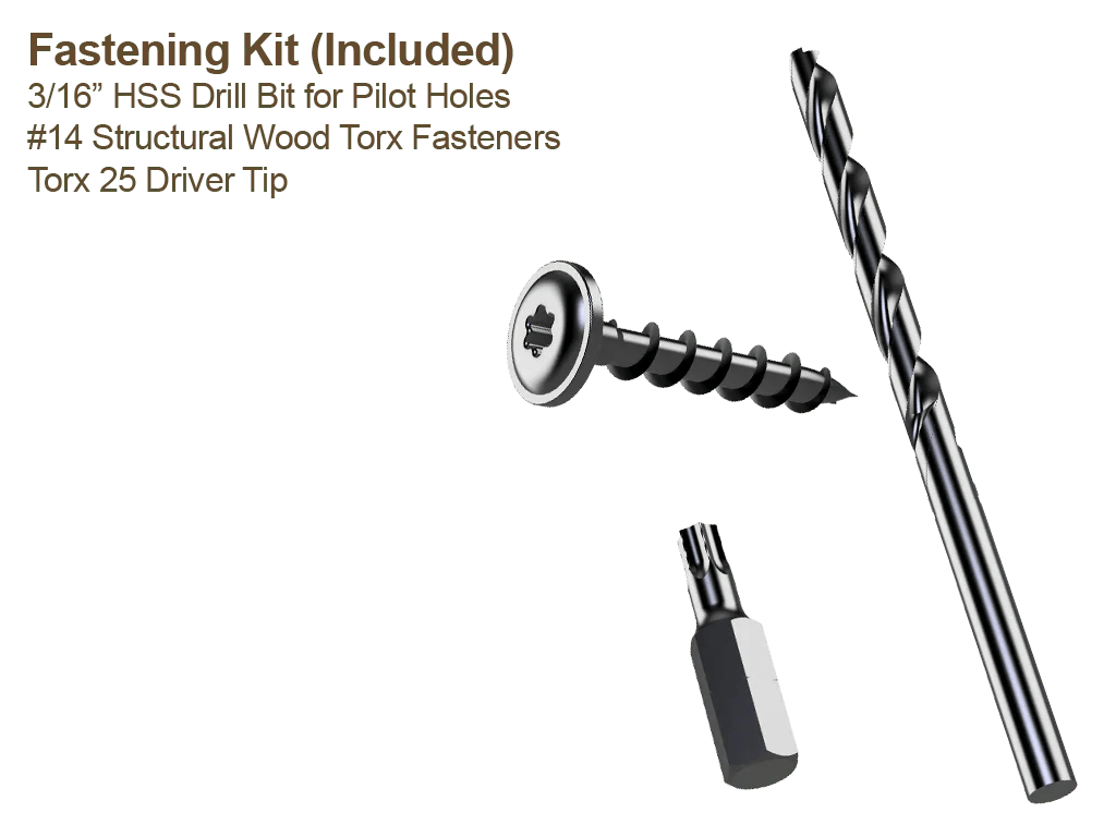 Skyline Building Solutions 2x10 HR Floor Joist Hole Repair Kit for reinforcing joist or truss holes, route utilities right through floor joists