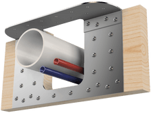 Load image into Gallery viewer, Skyline Building Solutions 2x10 NR Floor Joist Notch Reinforcer - For cuts to edge of joist, truss, structural member