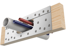 Load image into Gallery viewer, Skyline Building Solutions 2x6 HR Floor Joist Hole Repair Kit floor joist hole repair and reinforcing allows running utilities right through floor joists