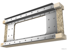 Load image into Gallery viewer, Skyline Building Solutions i-Joist Web Reinforcer Repair Kit-2.5" flange width 9.5" joist height, up to 5"x16" opening