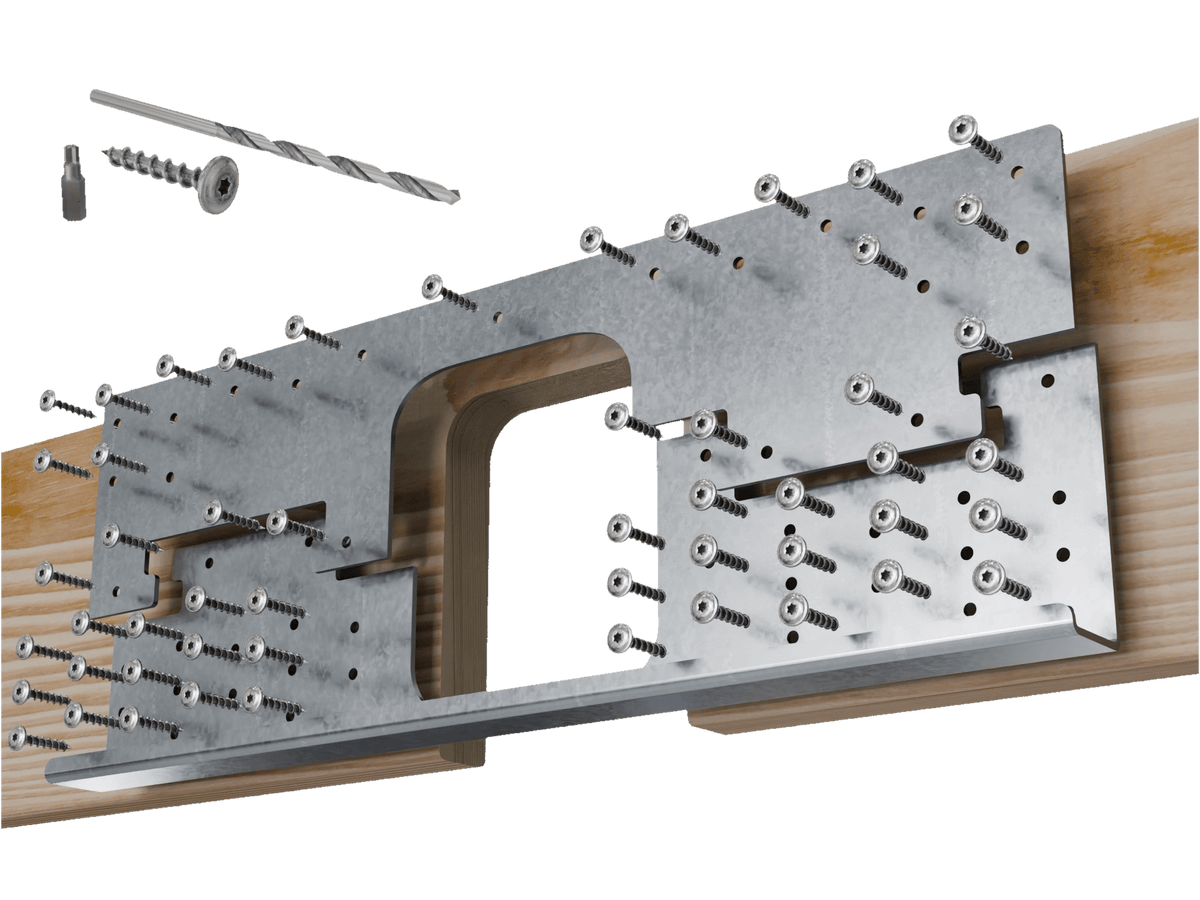 Skyline Building Solutions 2x DNR Deep Notch Floor Joist Reinforcer Repair Kit