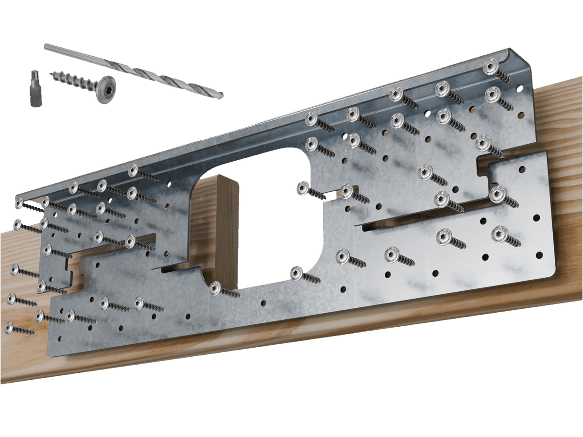 Skyline Building Solutions 2x DNR Deep Notch Floor Joist Reinforcer Repair Kit