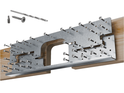 Skyline Building Solutions 2x DNR Deep Notch Floor Joist Reinforcer Repair Kit