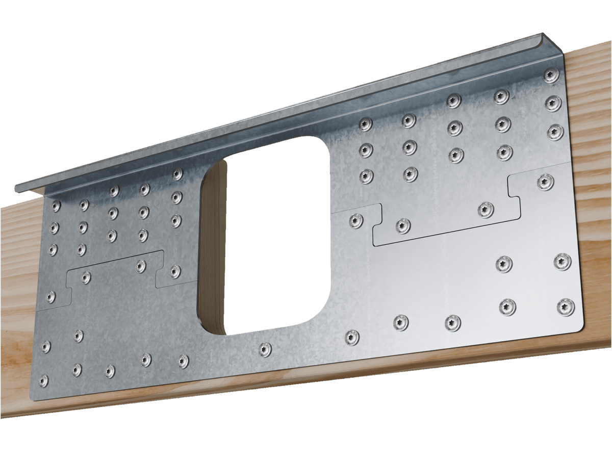 Skyline Building Solutions 2x DNR Deep Notch Floor Joist Reinforcer Repair Kit