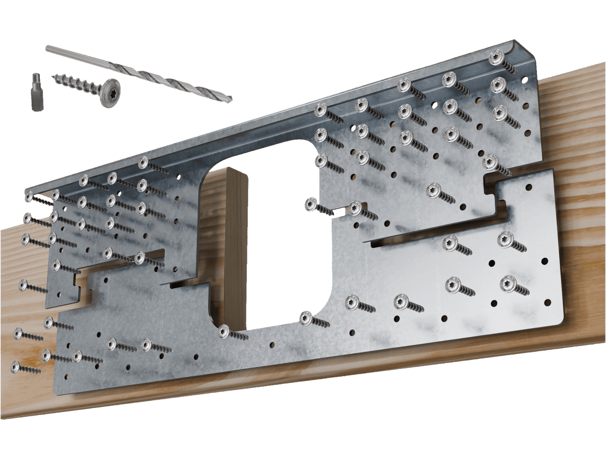 Skyline Building Solutions 2x DNR Deep Notch Floor Joist Reinforcer Repair Kit