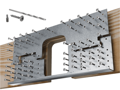 Skyline Building Solutions 2x DNR Deep Notch Floor Joist Reinforcer Repair Kit