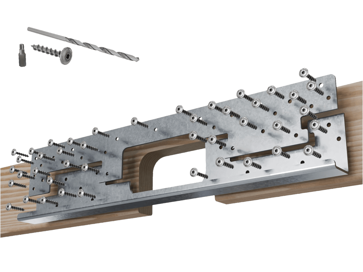 Skyline Building Solutions 2x DNR Deep Notch Floor Joist Reinforcer Repair Kit
