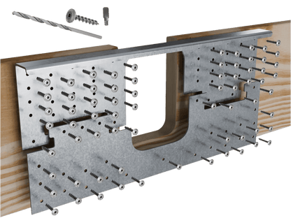Skyline Building Solutions 2x DNR Deep Notch Floor Joist Reinforcer Repair Kit
