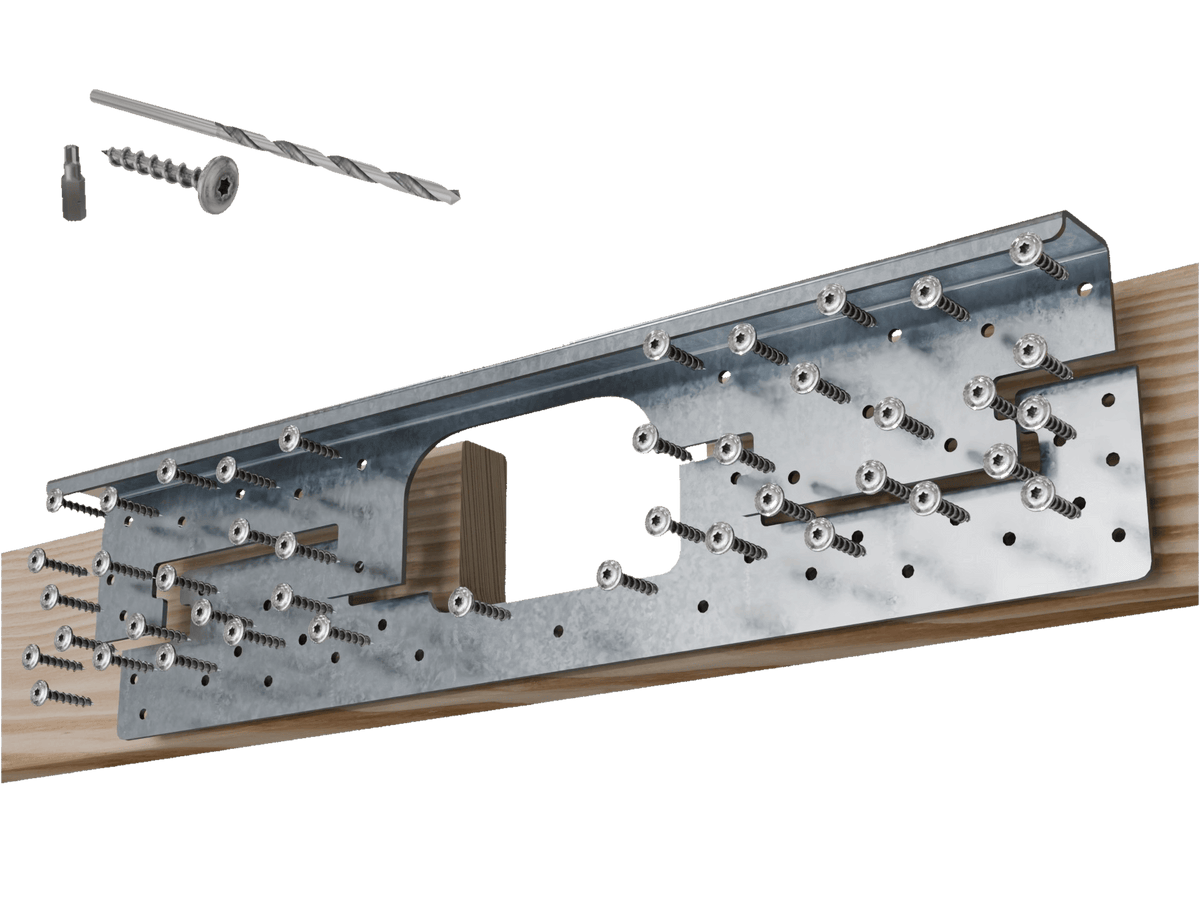 Skyline Building Solutions 2x DNR Deep Notch Floor Joist Reinforcer Repair Kit