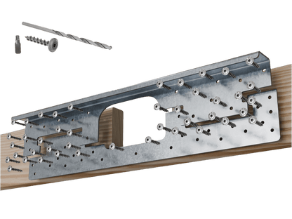 Skyline Building Solutions 2x DNR Deep Notch Floor Joist Reinforcer Repair Kit