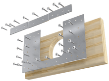 Load image into Gallery viewer, Skyline Building Solutions 2x10 HR Floor Joist Hole Repair Kit