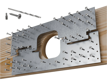 Skyline Building Solutions 2x12 HR Floor Joist Hole Repair Kit (2 pc)