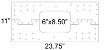 Load image into Gallery viewer, Skyline Building Solutions 2x12 HRW Floor Joist Hole Repair Kit