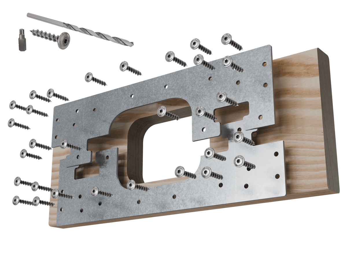 Skyline Building Solutions 2x8 HR Floor Joist Hole Repair Kit