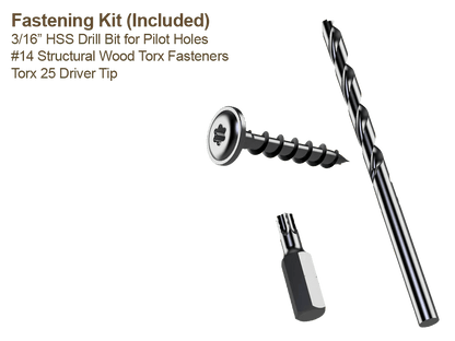 Skyline Building Solutions 2x10 HR Floor Joist Hole Repair Kit for reinforcing joist or truss holes, route utilities right through floor joists