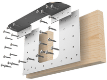 Load image into Gallery viewer, Skyline Building Solutions 2x10 NR Floor Joist Notch Reinforcer - For cuts to edge of joist, truss, structural member