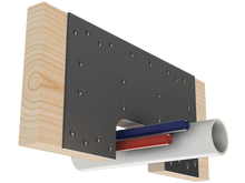 Load image into Gallery viewer, Skyline Building Solutions 2x10 SHR Shallow Notch Floor Joist Repair Kit with 3&quot;x6&quot; notch for routing utilities through joists