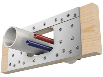 Skyline Building Solutions 2x8 HR Floor Joist Hole Repair Kit for reinforcing joist or truss holes, route utilities right through floor joists