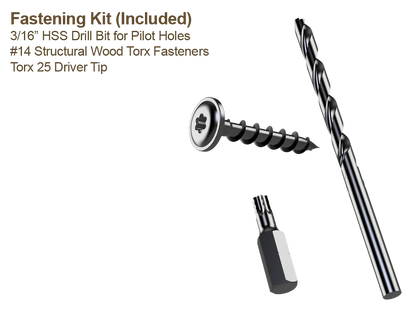 Skyline Building Solutions 2x8 NR Floor Joist Notch Repair Kit - For cuts to edge of joist, truss, or structural members
