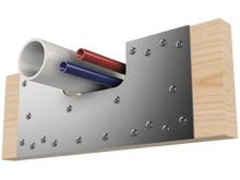 Load image into Gallery viewer, Skyline Building Solutions Copy of 2x10 SNR Shallow Notch Floor Joist Repair Kit with 3&quot;x6&quot; notch for routing utilities through joists
