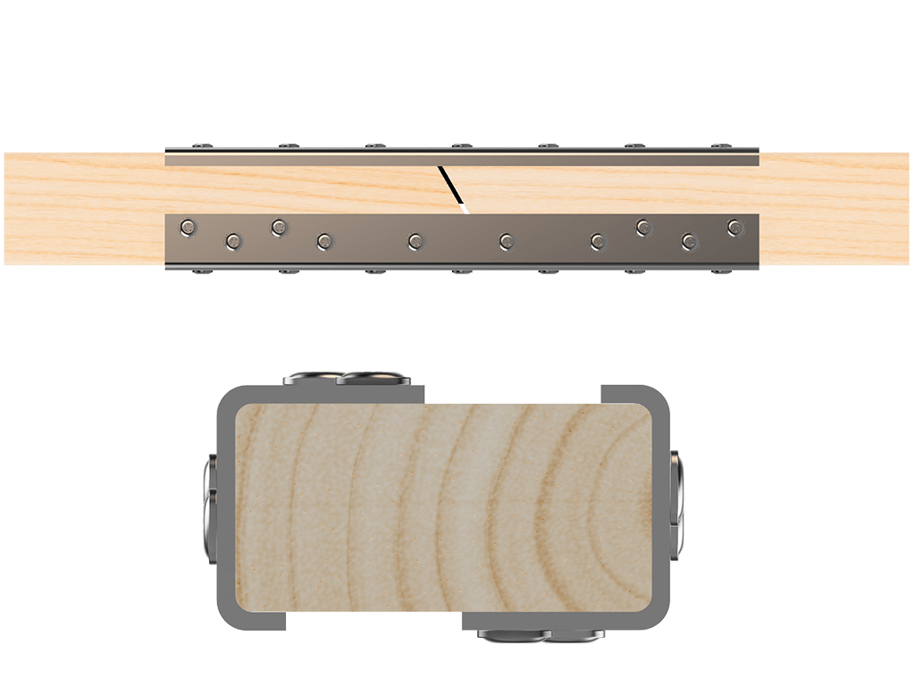 Skyline Building Solutions F3 2x4 and 2x6 Structural Repair Kit for the repair and reinforcement of joits, studs and truss members