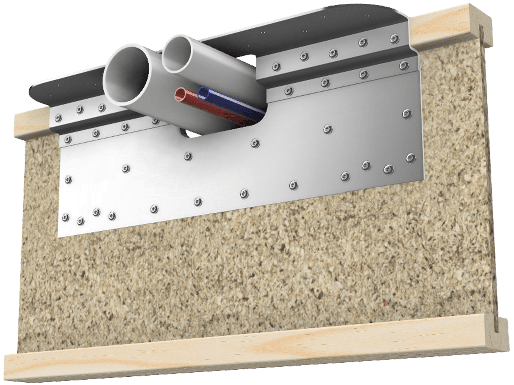 Skyline Building Solutions i-Joist Flange Reinforcer Repair Kit - For custom notches up to 6" wide and 4" deep