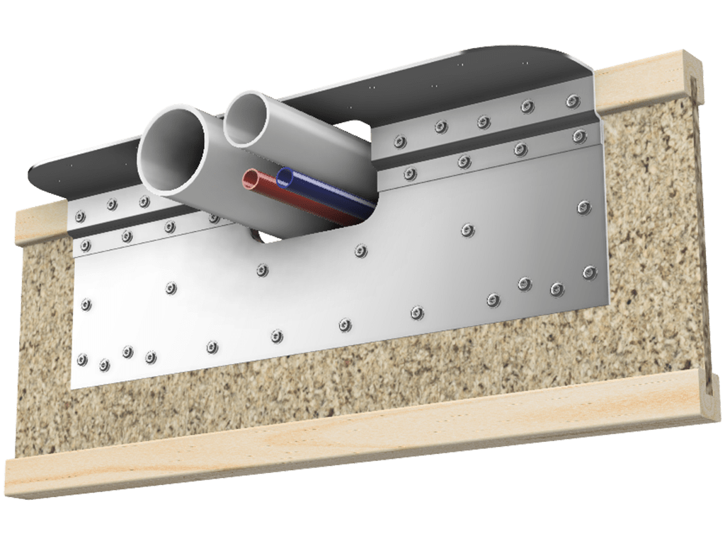 Skyline Building Solutions i-Joist Flange Reinforcer Repair Kit - For custom notches up to 6" wide and 4" deep