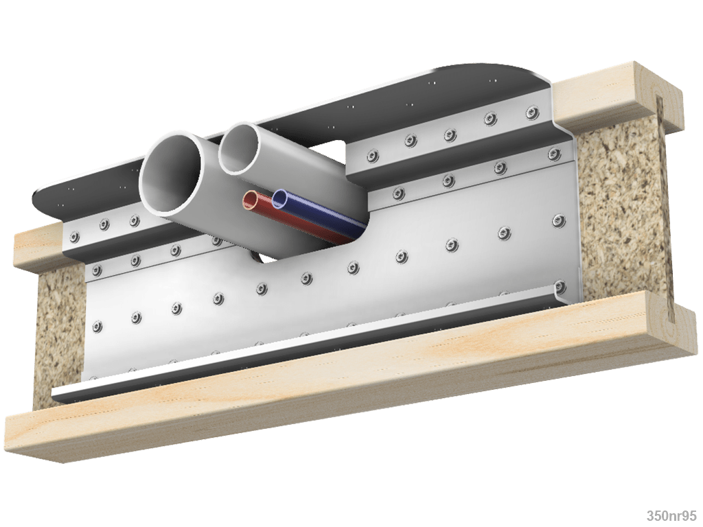 Skyline Building Solutions i-Joist Flange Reinforcer Repair Kit - For custom notches up to 6" wide and 4" deep