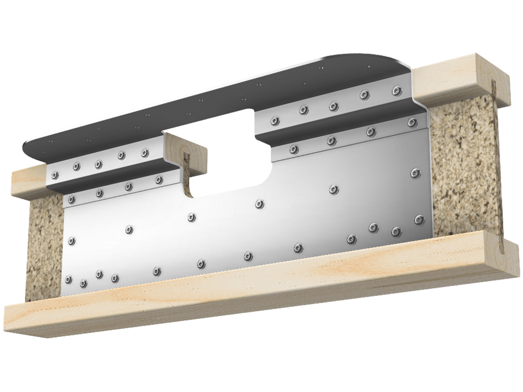 Skyline Building Solutions i-Joist Flange Reinforcer Repair Kit - For custom notches up to 6" wide and 4" deep