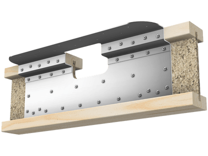 Skyline Building Solutions i-Joist Flange Reinforcer Repair Kit - For custom notches up to 6" wide and 4" deep
