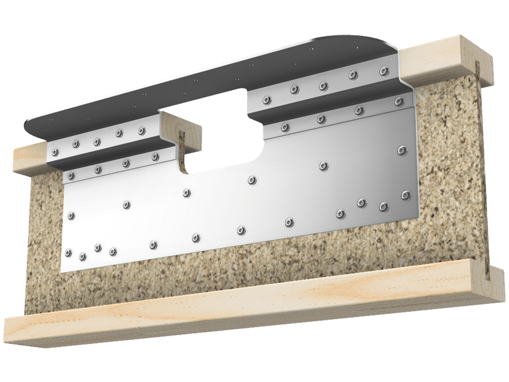 Skyline Building Solutions i-Joist Flange Reinforcer Repair Kit - For custom notches up to 6" wide and 4" deep