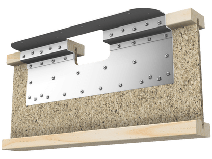 Skyline Building Solutions i-Joist Flange Reinforcer Repair Kit - For custom notches up to 6" wide and 4" deep