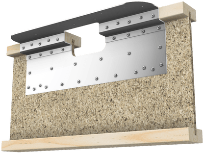 Skyline Building Solutions i-Joist Flange Reinforcer Repair Kit - For custom notches up to 6" wide and 4" deep