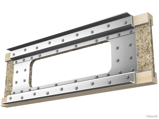 Skyline Building Solutions i-Joist Web Reinforcer Repair Kit-2.5" flange width 9.5" joist height, up to 5"x16" opening
