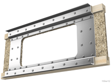 Load image into Gallery viewer, Skyline Building Solutions i-Joist Web Reinforcer Repair Kit-2.5&quot; flange width 9.5&quot; joist height, up to 5&quot;x16&quot; opening