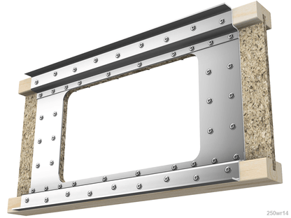 Skyline Building Solutions i-Joist Web Reinforcer Repair Kit-2.5" flange width 9.5" joist height, up to 5"x16" opening