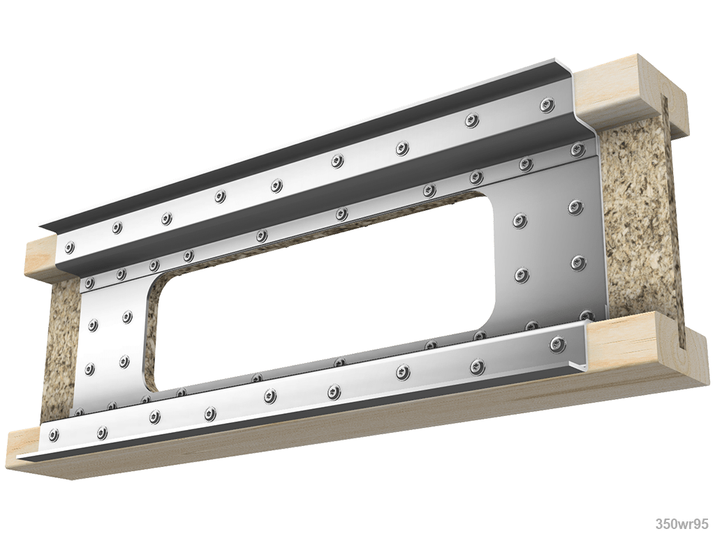 Skyline Building Solutions i-Joist Web Reinforcer Repair Kit-2.5" flange width 9.5" joist height, up to 5"x16" opening